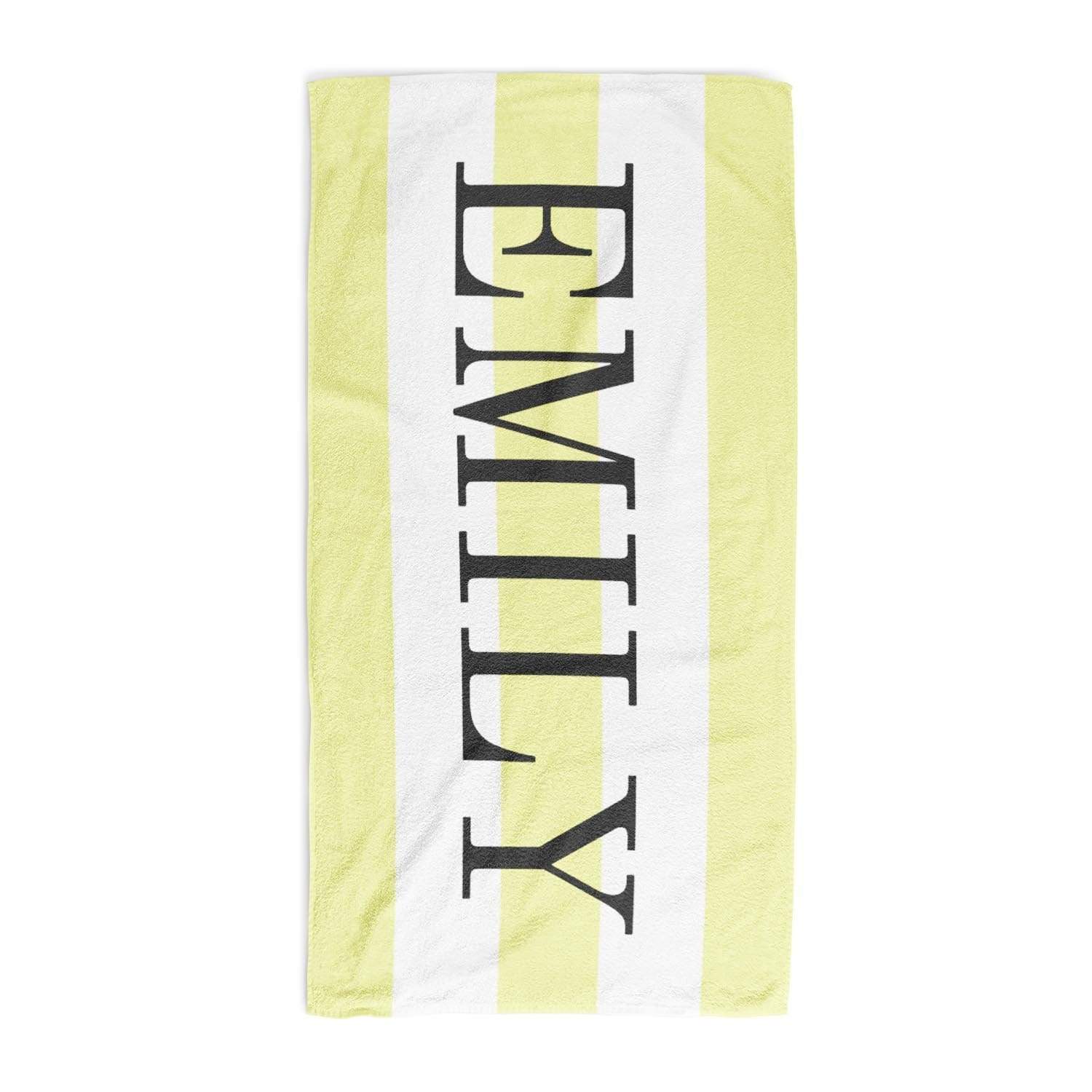 Striped Personalised Towel